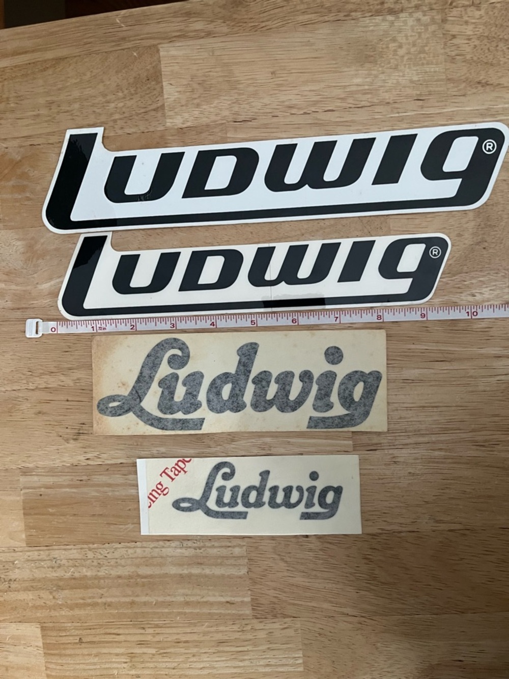 Black and White Logo Sticker Set